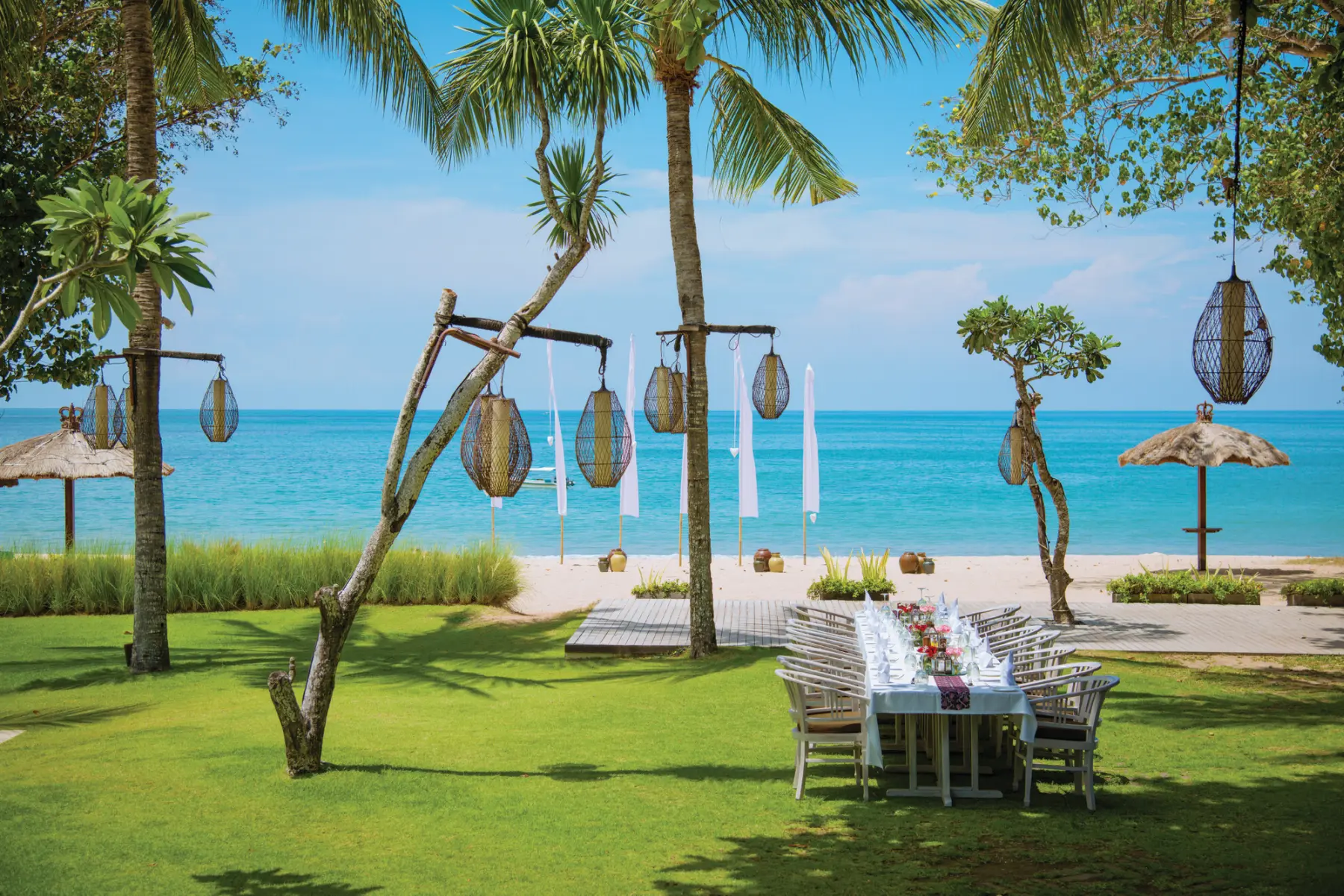 Wunderschönes Restaurant mit Strandblick
